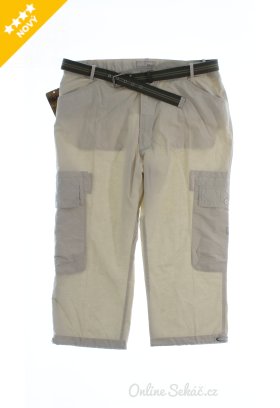 Pánské plátěné kalhoty H&D nový 54, béžová #19042093136783