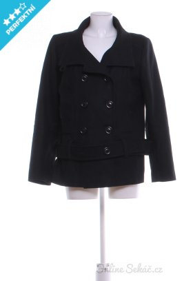 Dámský jarní či podzimní kabát KOOKAI 42, černá #20078170010450